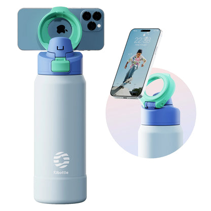 Stainless Steel Insulated Bottle with Magnetic Phone Holder
