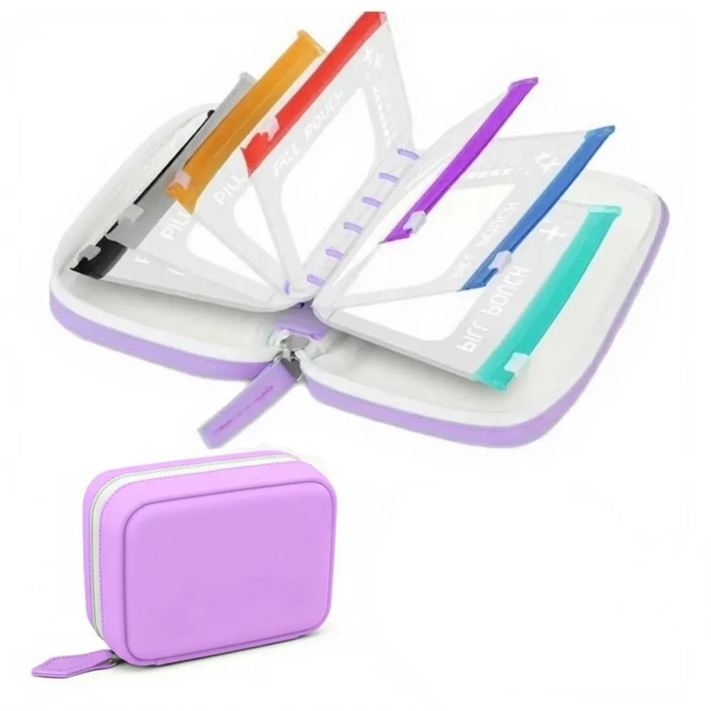 Portable Silicone Pill Pouch Organiser