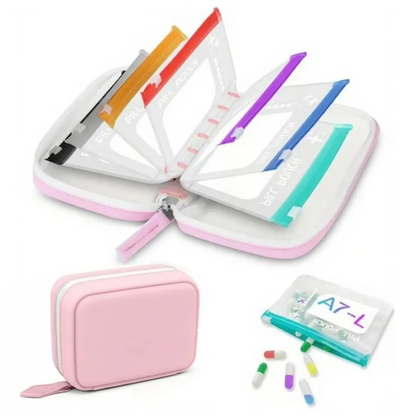 Portable Silicone Pill Pouch Organiser