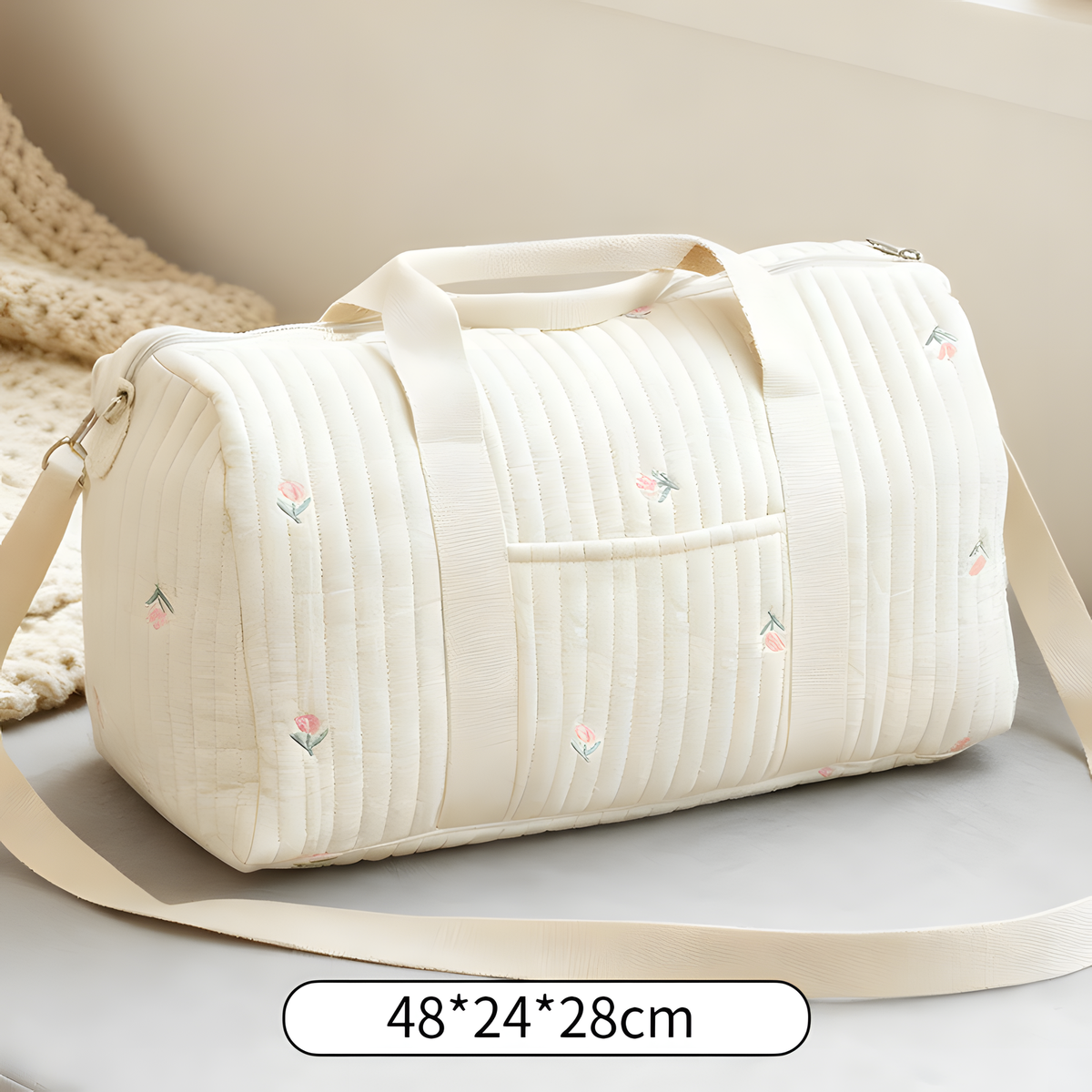 Large Cotton Travel & Nappy Bag