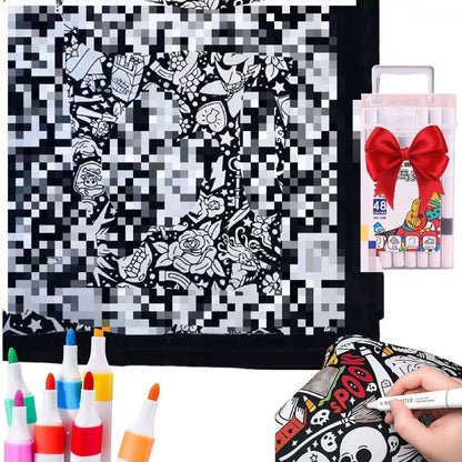 DIY Colouring Blanket
