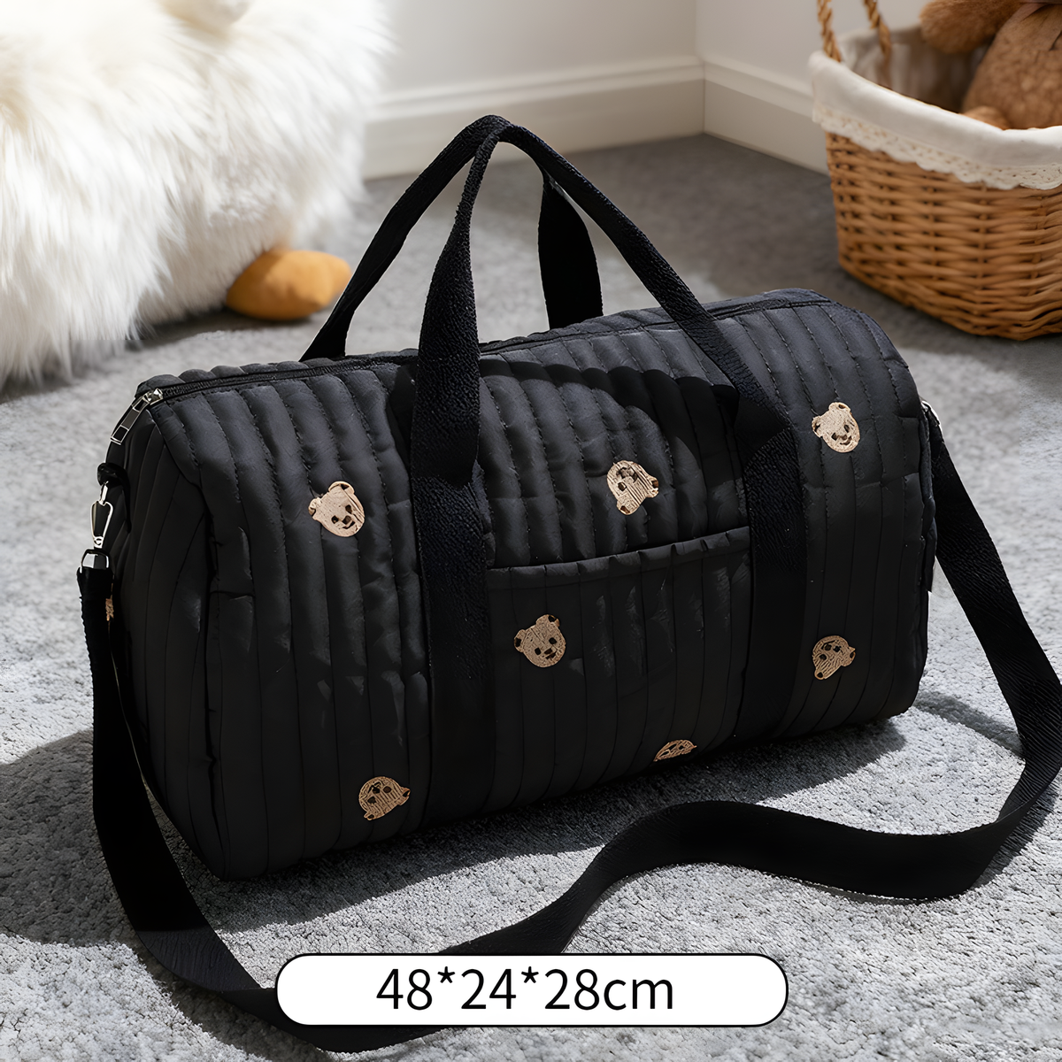 Large Cotton Travel & Nappy Bag