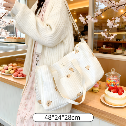 Large Cotton Travel & Nappy Bag