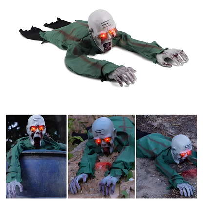 Animated Crawling Zombie Halloween Decoration