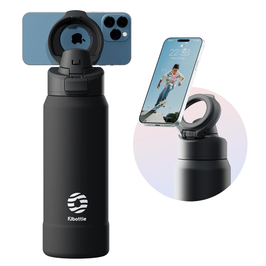 Stainless Steel Insulated Bottle with Magnetic Phone Holder