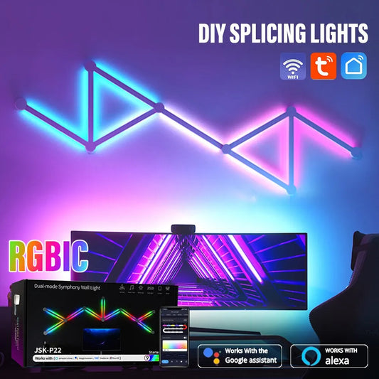 Wi-Fi RGBIC LED Smart Wall Light Bar