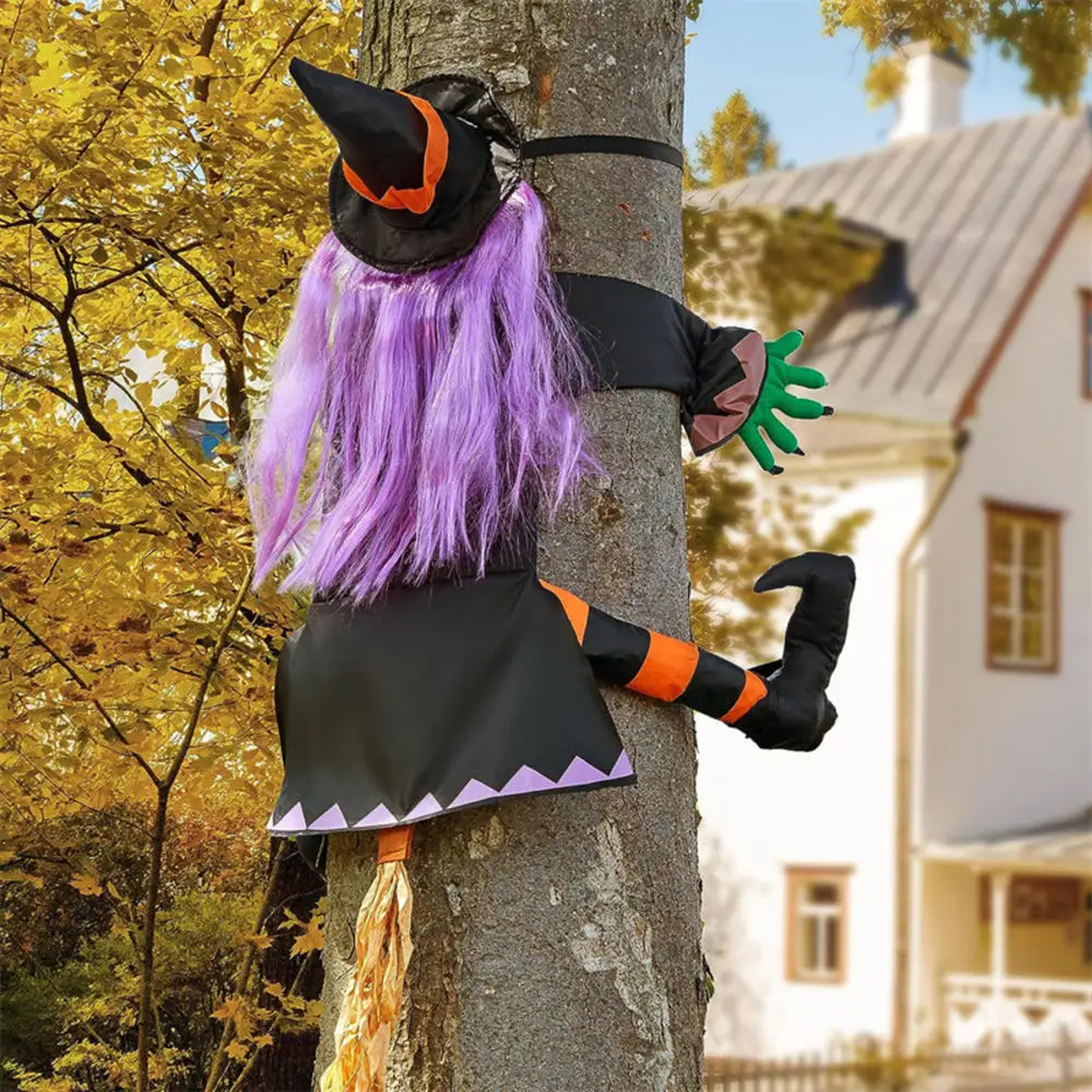 Hanging Witch Halloween Decoration