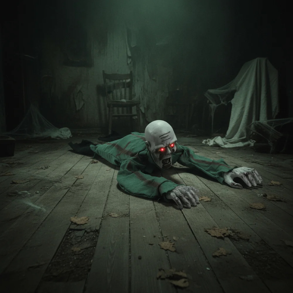 Animated Crawling Zombie Halloween Decoration