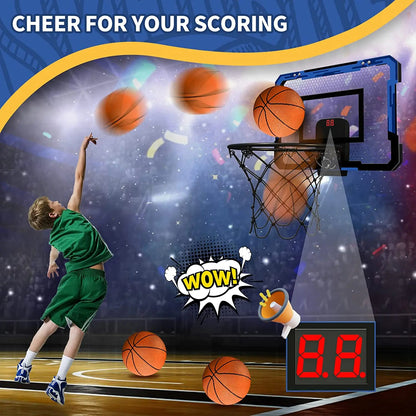 Wall-Mounted Indoor Basketball Hoop