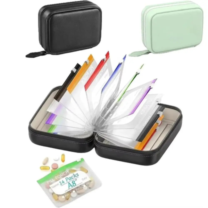Portable Silicone Pill Pouch Organiser