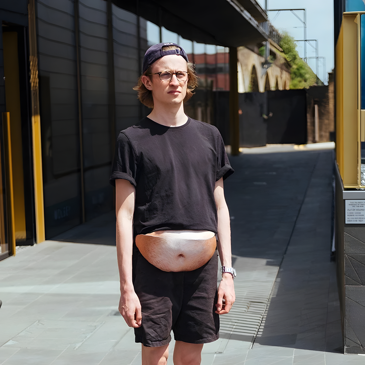 Funny Belly Novelty Waist Bag