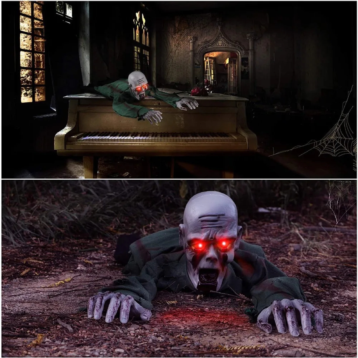 Animated Crawling Zombie Halloween Decoration