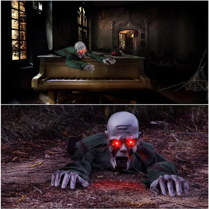 Animated Crawling Zombie Halloween Decoration