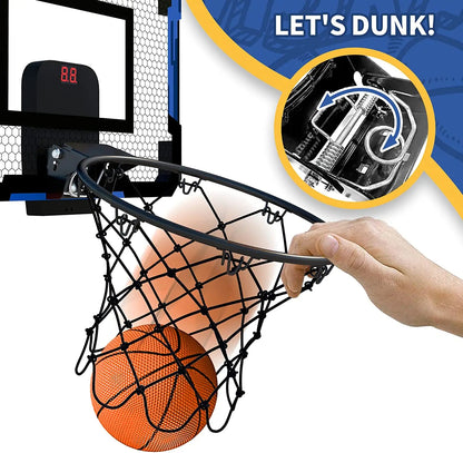 Wall-Mounted Indoor Basketball Hoop