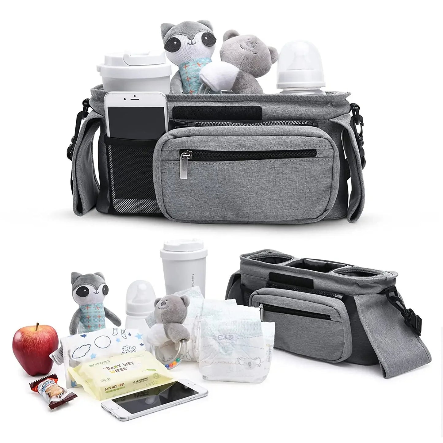 Baby Stroller Organiser with Non-Slip Strap