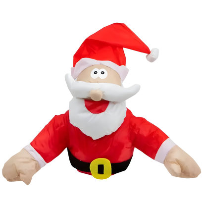 Hanging Santa and Reindeer Window Decorations