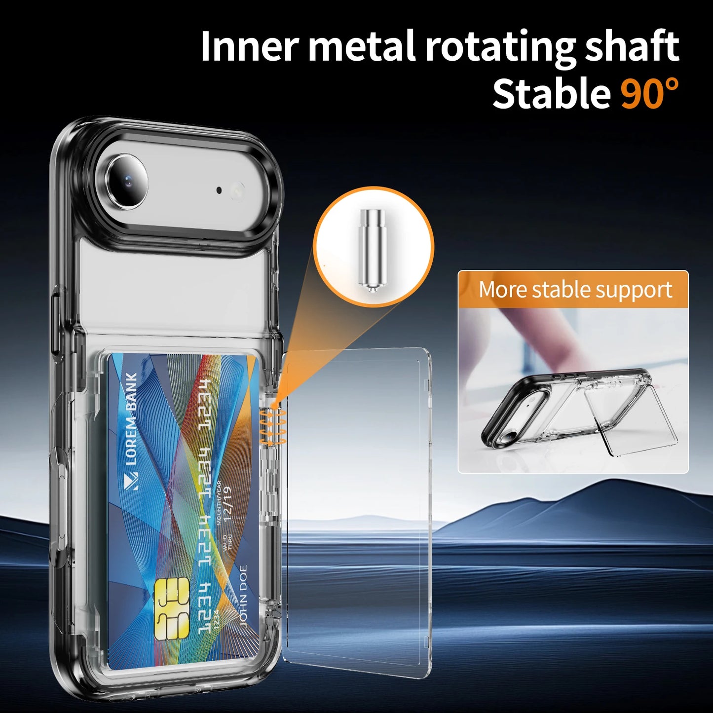 iPhone Protective Case with Card Holder