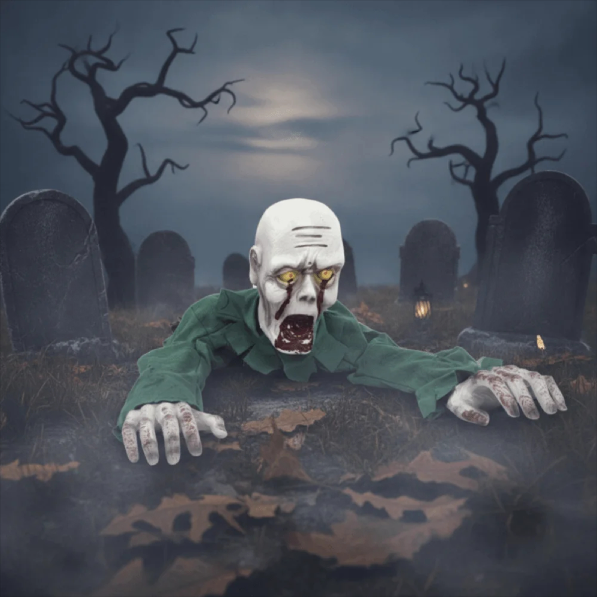 Animated Crawling Zombie Halloween Decoration