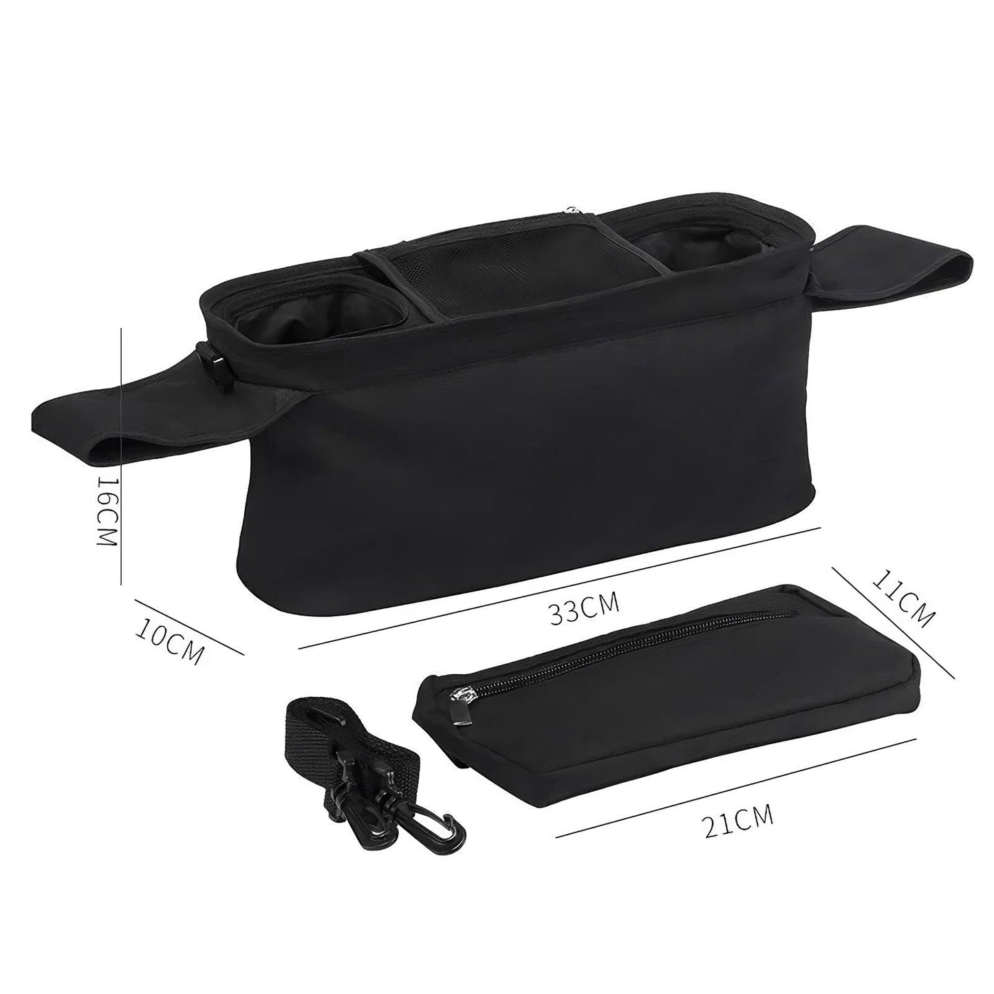Baby Stroller Organiser with Non-Slip Strap