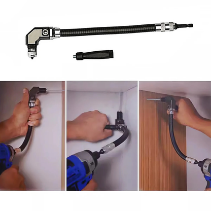 Flexible Right-Angle Drill Attachment