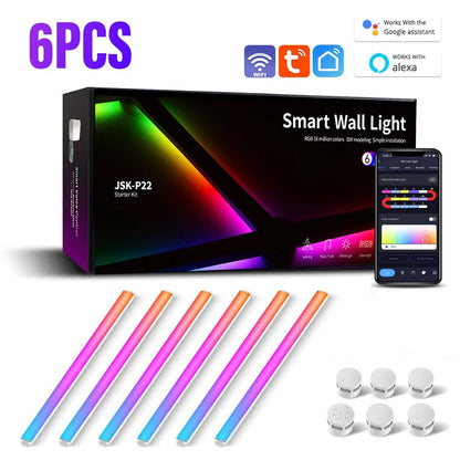 Wi-Fi RGBIC LED Smart Wall Light Bar