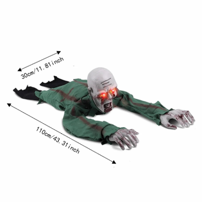 Animated Crawling Zombie Halloween Decoration
