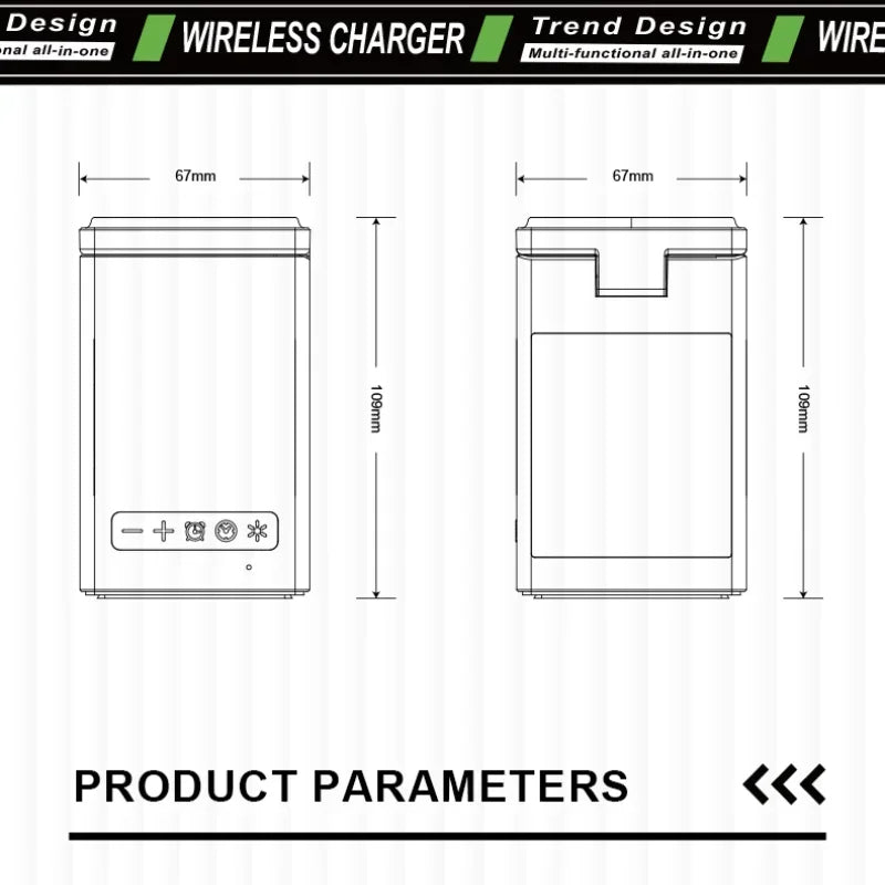 6-in-1 Magnetic Wireless Charger & Speaker